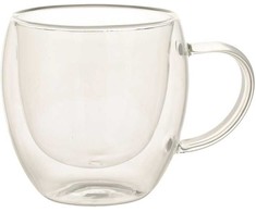 Home4You Dvigubi puodeliai (2 vnt.), po 200 ml, stikliniai, su dviguba sienele