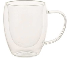 Home4You Dvigubi puodeliai (2 vnt.), po 300 ml, stikliniai, su dviguba sienele
