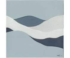 Aliejinė tapyba 100x100cm, abstrakti jūra