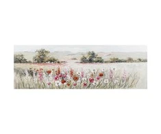 Aliejaus tapyba 50x150cm, aguonos