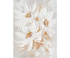Aliejinė tapyba 60x80cm, trys baltos gėlės