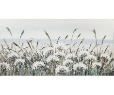 Tapyba aliejiniais dažais 70x140cm, baltos gėlės