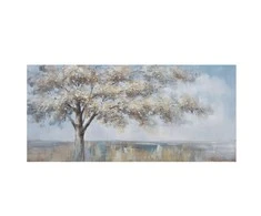 Oil painting 70x150cm, medžio
