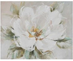 Aliejinis paveikslas, 80x100 cm, balta gėlė
