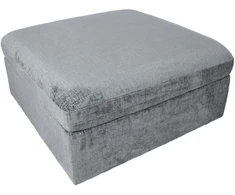Home4You Ottoman SAMOA 91x91xH46cm, pilkas