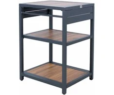 Home4You Lauko virtuvės modulis BODEN 51x60xH85cm Aliuminis Tamsiai pilka