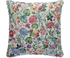 Home4You Pillow HOLLY 45x45cm, rolled edge, flowers