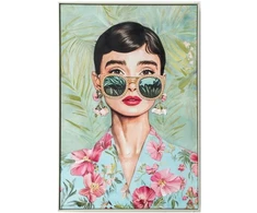 Home4You Paveikslas su rėmu „FAMOUS“, 82,5×122,5 cm, „Audrey“