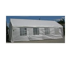 Home4You Palapinė 4x8m, rėmas: plienas, viršus: polietilenas, spalva: balta