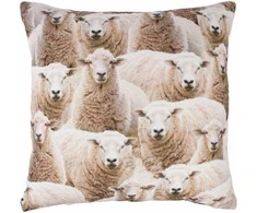 Fotelis Home4you Dekoratyvinė pagalvėlė HOLLY 45x45cm, avių raštas