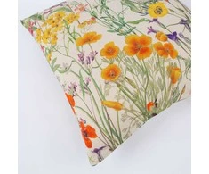 Fotelis Home4you Dekoratyvinė pagalvėlė HOLLY 45x45cm, laukinių gėlių raštas