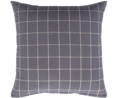 Pagalvė LINEN 45x45 cm, pilka, kvadratinė