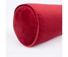 Home4You Pagalvės rulonas VELVET D18x50cm, bordo