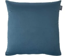Home4You Zipper Pagalvė VELVET NEW 50x50cm, su užtrauktuku, pilkai mėlyna