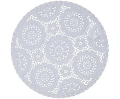Home4You Padėkliukas AIO D38cm balti nėriniai