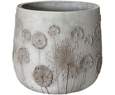 Home4You Gėlių vazonas „SUNNY FLORE“, D34 x H31 cm, baltas
