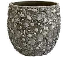 Gėlių vazonas „SUNNY SHELL“, D35,5 x H33 cm, smėlio spalvos