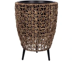 Vazonas WICKER 38x38xH54cm, rudas