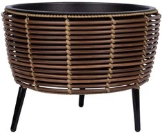 Vazonas WICKER 44x44xH34cm, rudas