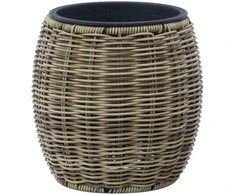 Home4You Gėlių vazonas WICKER D20xH20cm, šviesiai ruda
