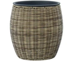 Home4You Gėlių vazonas WICKER D30xH30cm, šviesiai ruda