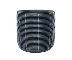 Home4You Vazonas pintas D35xh36cm, melsvai juoda