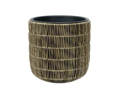 Home4you Vazonas pintas D35xh36cm, šviesiai ruda