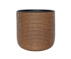 Home4you Vazonas WICKER D35xH36cm, rudas