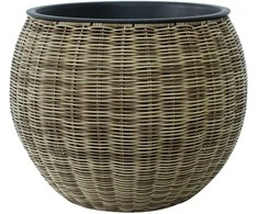 Home4You Gėlių vazonas WICKER D40xH32cm, šviesiai ruda