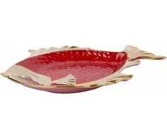 Home4You Lėkštė GOLDFISH 44x36cm, raudona