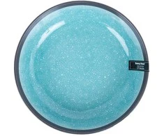 Home4You Lėkštė RITA D19xH5cm, juoda/pilka