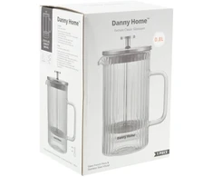 Home4You Prancūziškas kavos virimo aparatas „FRENCH DOUBLE“ 800 ml, dvigubos sienelės stiklinis