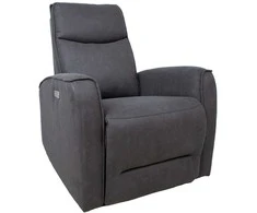 Home4you Fotelis BUSTER reglaineris pilkos spalvos