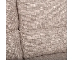 Lova Home4You 2-vietė atlošiamoji sofa „BASTIAN“ su elektriniu mechanizmu, smėlio spalvos