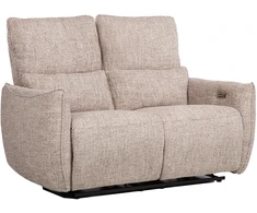 Lova 2-vietė atlošiamoji sofa „BASTIAN“ su elektriniu mechanizmu, smėlio spalvos