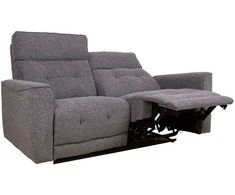 Home4you Sofa su reglaineriu BOSCO 2-vietų Elektrinė Pilka