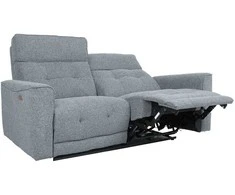 Home4You Sofa BOSCO Dvietė Elektrinis Reglaineris, Melsvai Pilka
