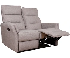 Lova Dvivietė atlošiamoji sofa „BOWERS“ su rankiniu mechanizmu, smėlio spalvos