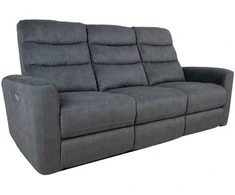 Fotelis Home4You Sofa Gaston 3 – vietų reglaineris, elektrinis, pilkas aksomas