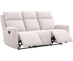 Home4You Sofa-reglaineris MAREN 3-vietė Smėlio spalvos