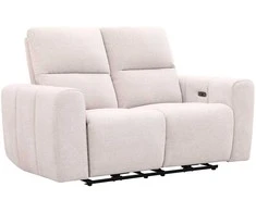 Home4You Sofa su reglaineriu MATIAS Dvivietė Šviesiai smėlio