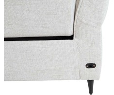 Home4You Trivietė atlošiama sofa MIAMI su elektriniu mechanizmu, šviesiai smėlio spalvos