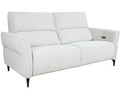 Home4You Trivietė atlošiama sofa MIAMI su elektriniu mechanizmu, šviesiai smėlio spalvos