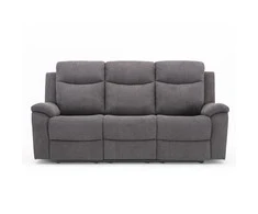 Home4You Sofa Milo 3-vietų reglaineris, pilkas