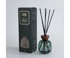 Nendrinis difuzorius HOME OASIS 180ml Juodoji arbata ir vetiverija