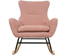 Fotelis Home4You Rožinė supama kėdė ROMY