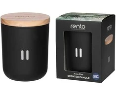 Home4You Aromatinė sojų vaško žvakė RENTO pušų kvapo , 24h