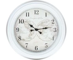 Home4You Sieninis laikrodis GUSTAV D60cm, baltas