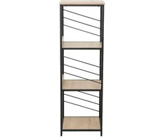 Home4You Lentyna DIMITRA 40x40xH124cm Rustic stiliaus Juoda