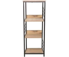 Fotelis Home4you Lentyna DIMITRA 40x40xH124cm Rustic stiliaus Juoda
